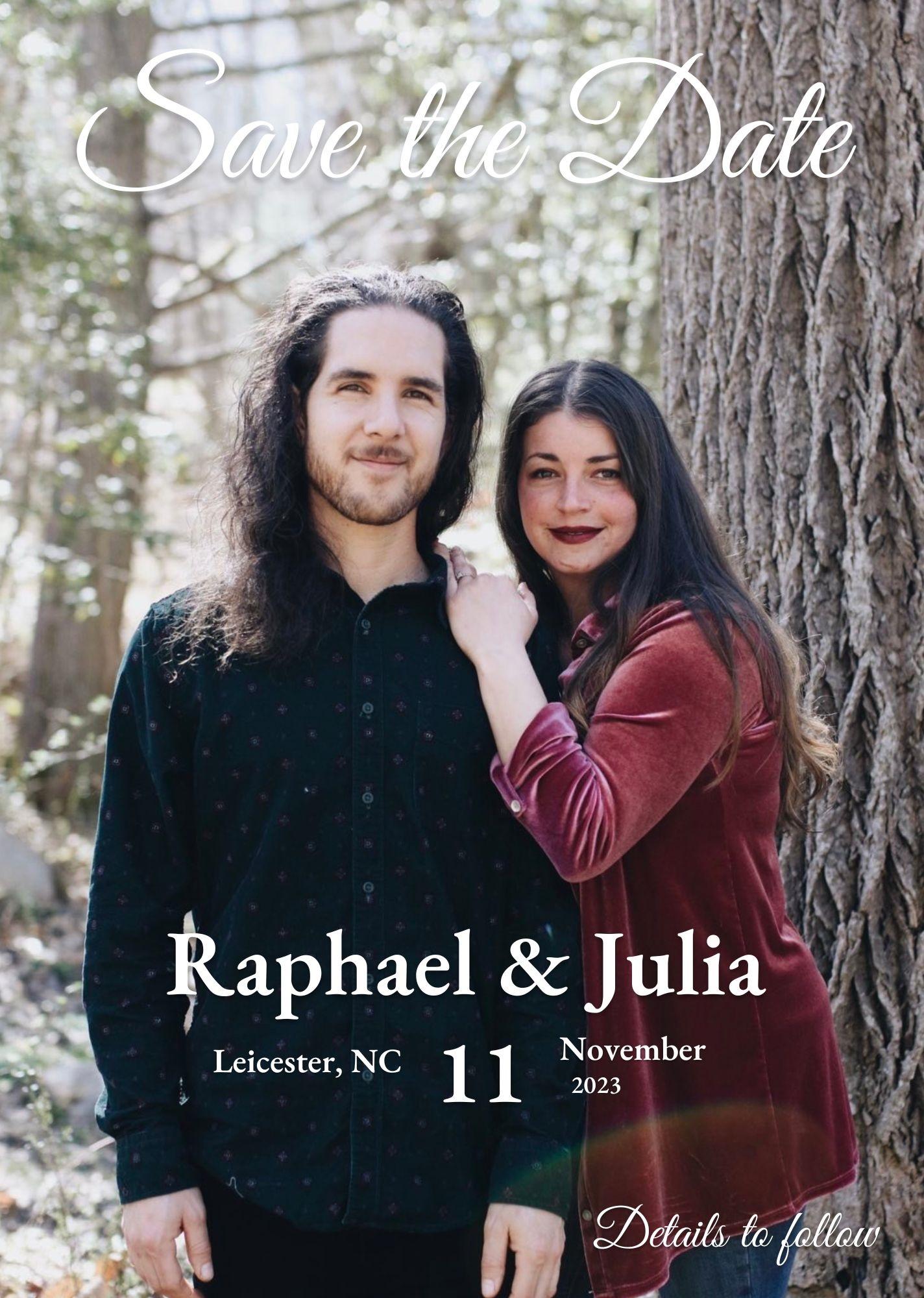 The Wedding Website of Julia Cintron and Raphael Burdick