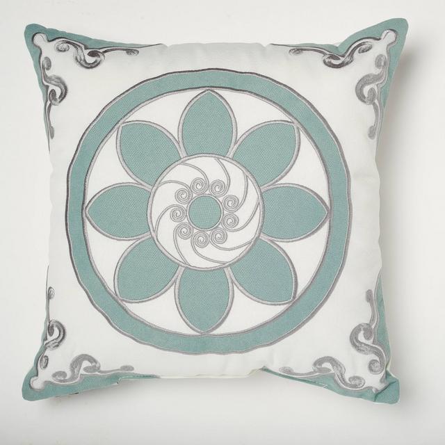 Rolston Outdoor Throw Pillow Flower Medallion - Haven Way