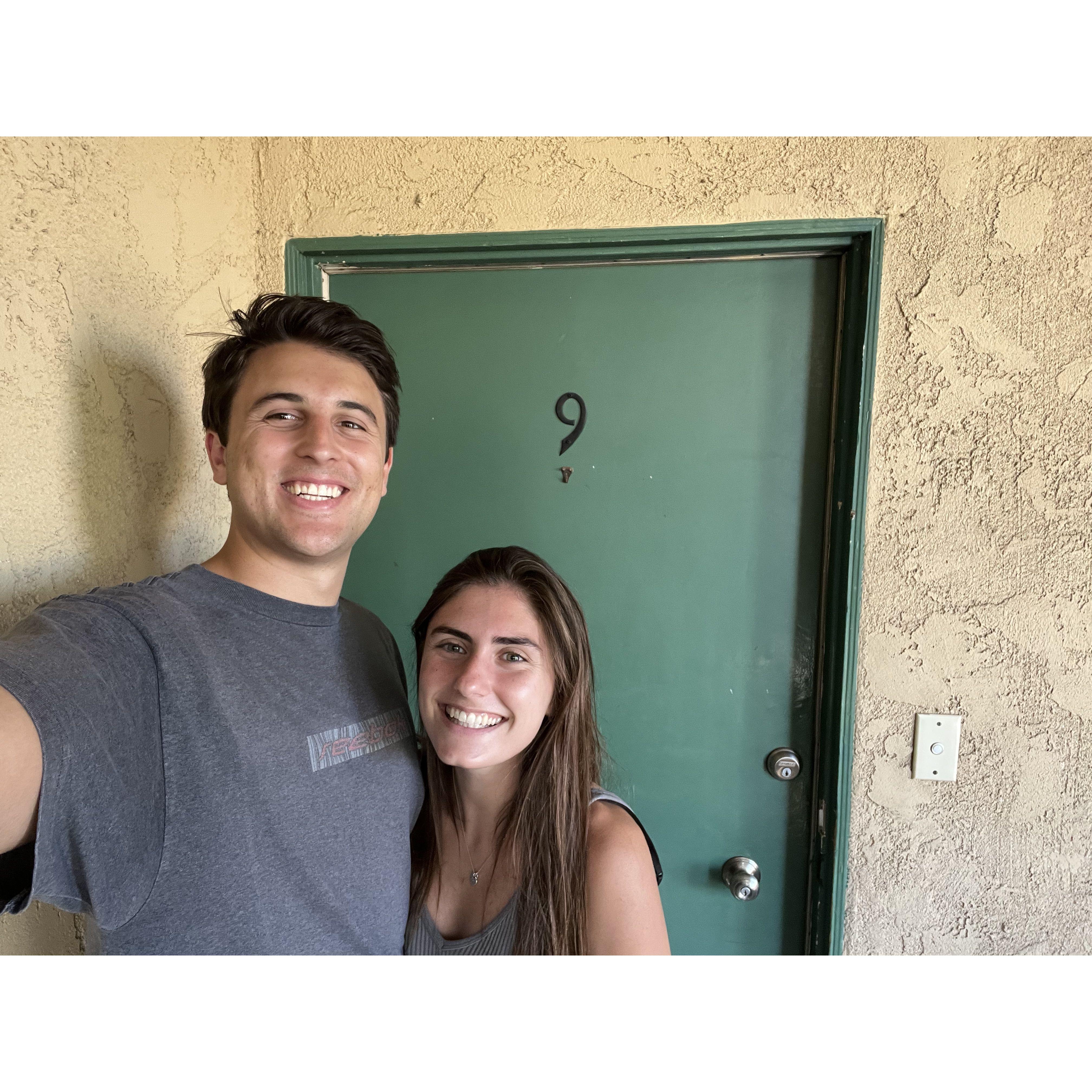 Julia and Sebastian moved in together and loved their apartment in Santa Monica. They look back on this year of living together as one of the happiest of their lives.