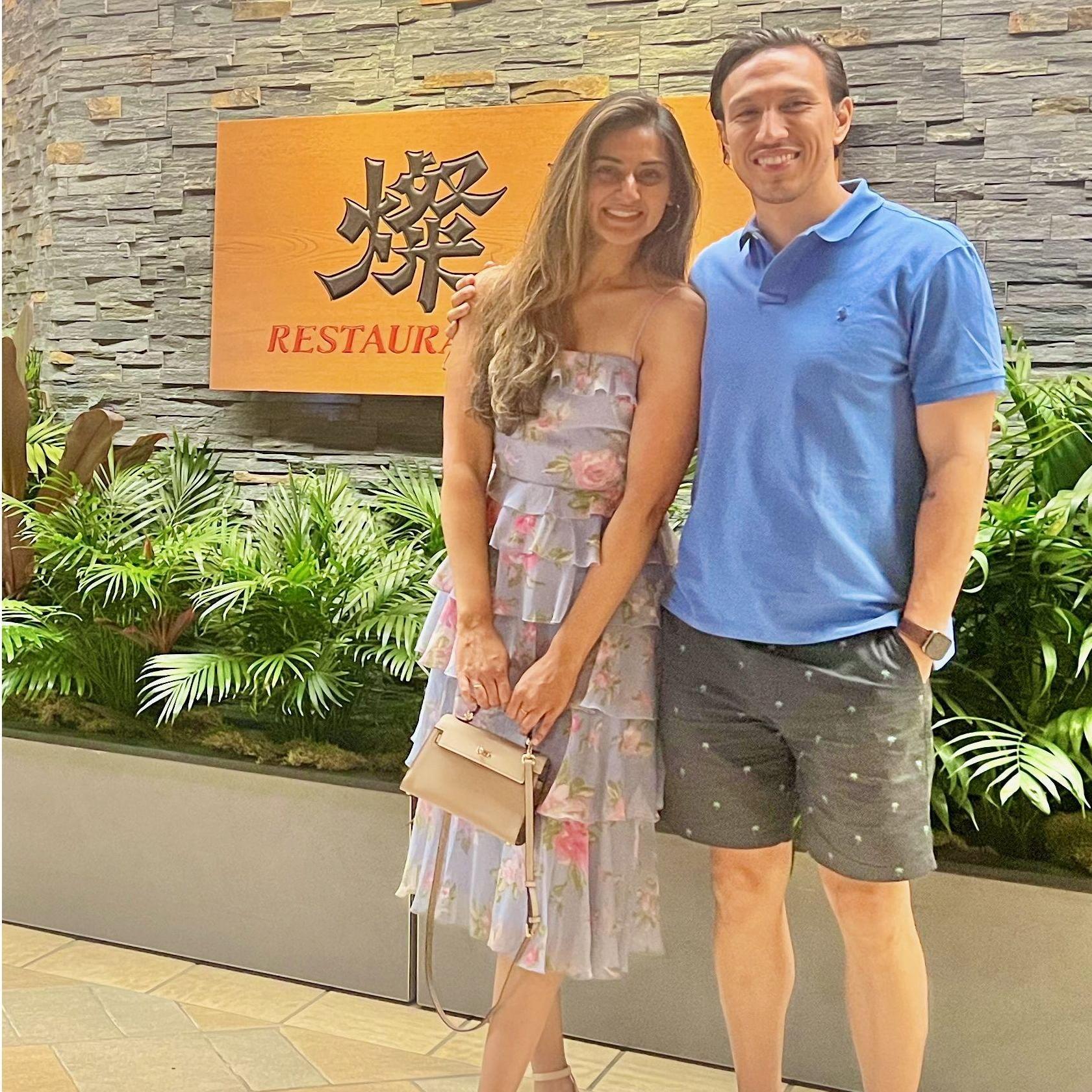 Celebrating Larry in Hawaii for his 40th