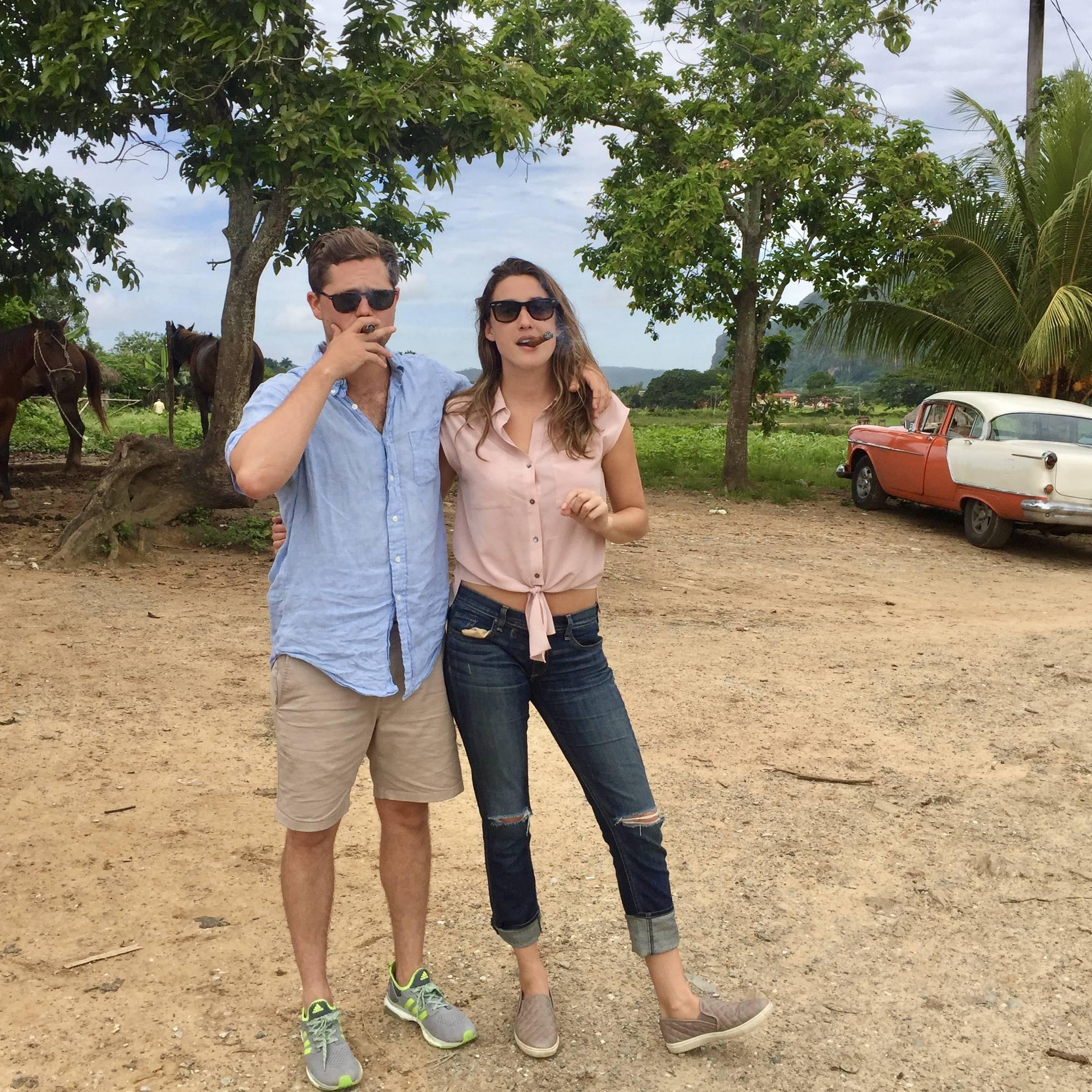Touring a tobacco farm in Vinales, Cuba
