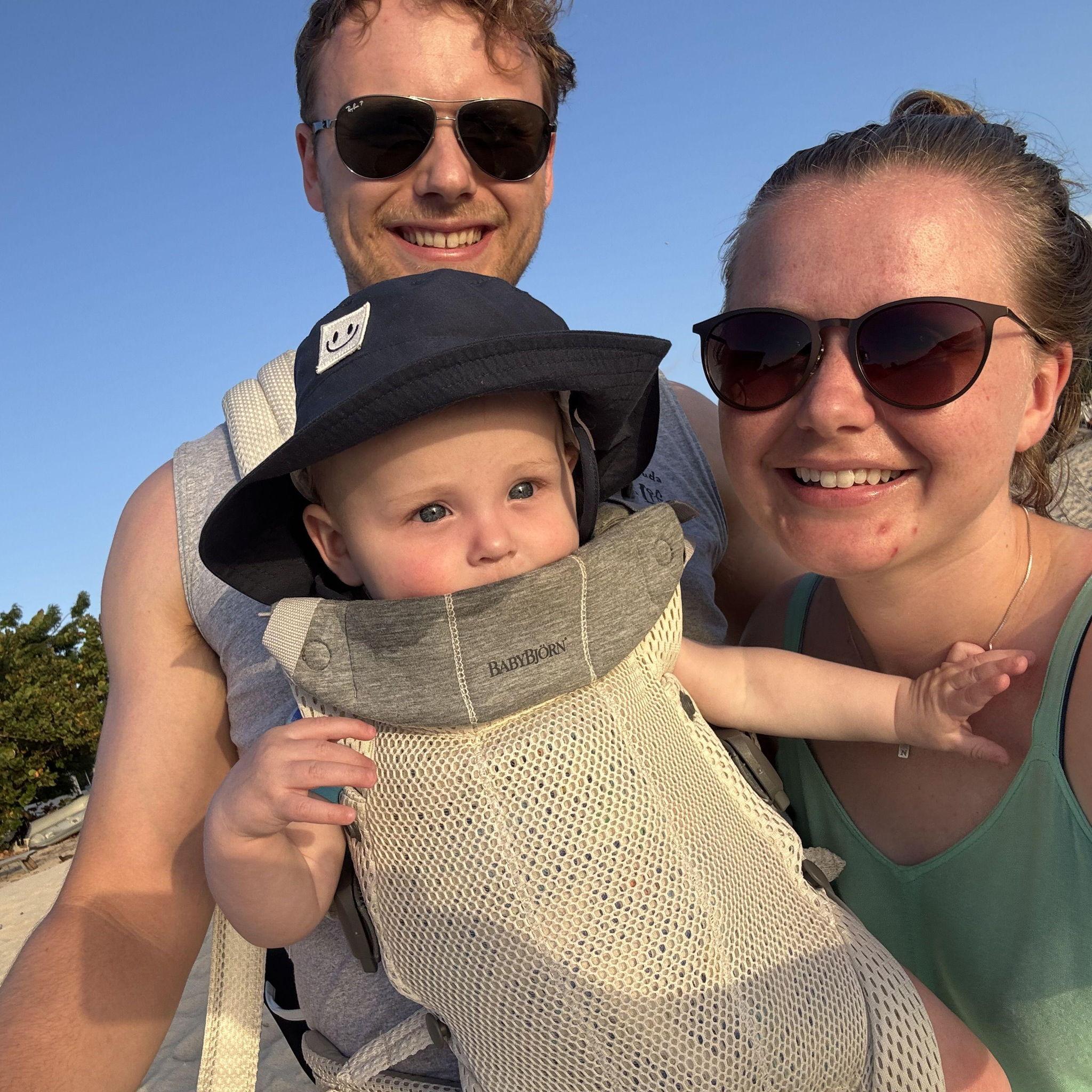 Family photo in Antigua