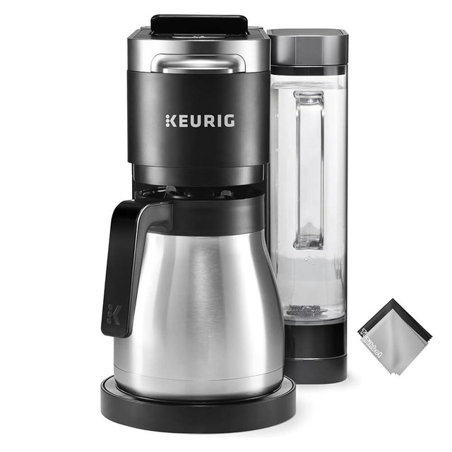 Keurig K-Duo Essentials K-Cup Pod Black, Single-Serve Coffee Maker (K-Duo Plus)