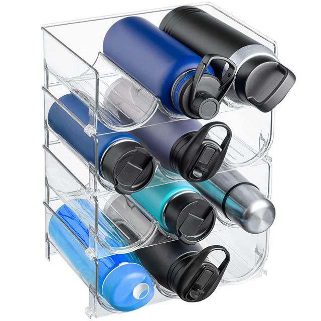 ClearSpace Water Bottle Organizer – Perfect as a Pantry Organizer and Cabinet Organizer –Water Bottle Holder for Home Organization and Storage, Kitchen Countertop Organization