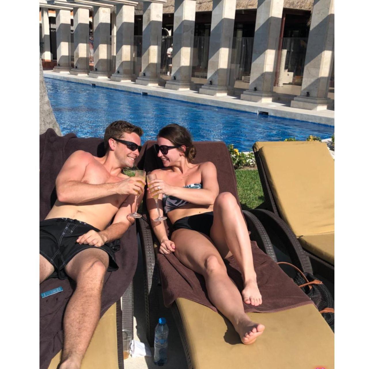 Trip to Mexico last year. Valentines day.