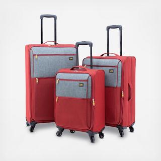 Lee 3-Piece Softside Vertical Rolling Luggage Set