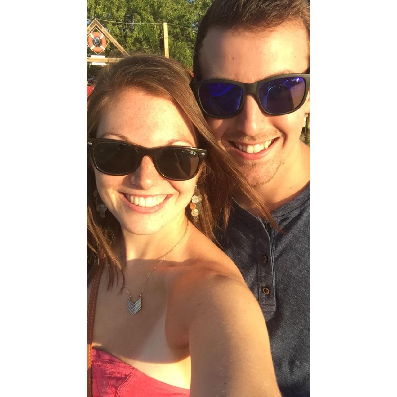 The most perfect summer evening at Maria's lake house <3