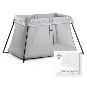 BABYBJORN® Travel Crib Light Bundle in Silver