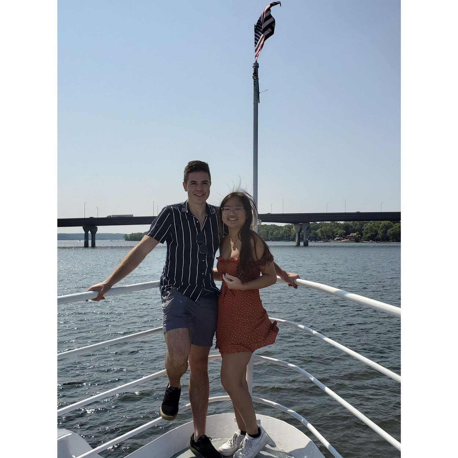 Aug 2021: Boat ride with Andrei's Army unit