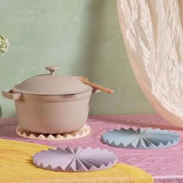 Pleat Trivet - Blue Salt or Lavender