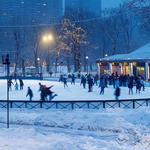 Skating in the Boston Commons