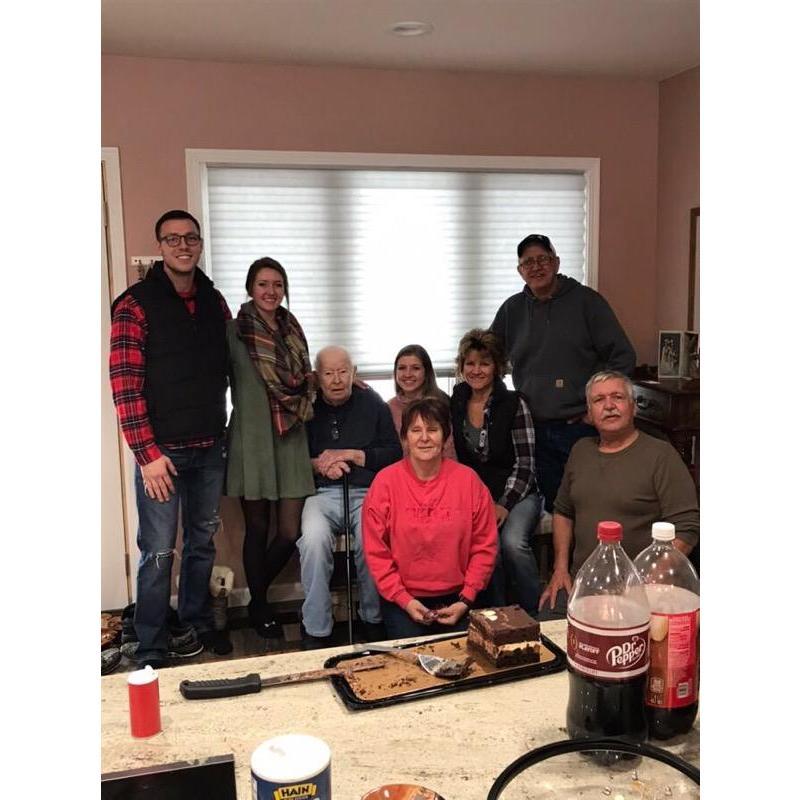 Kaneski Christmas with Grandpa Jim 2018.