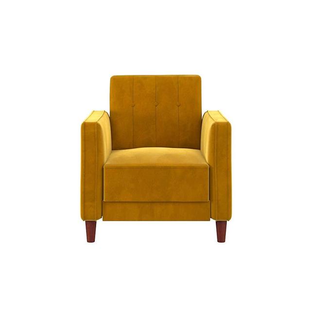 DHP Ivana Accent Chair, Yellow