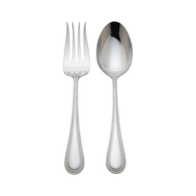 Reed & Barton 4230836 Lyndon 2pc Salad Serving Set, 0.75 LB, Metallic