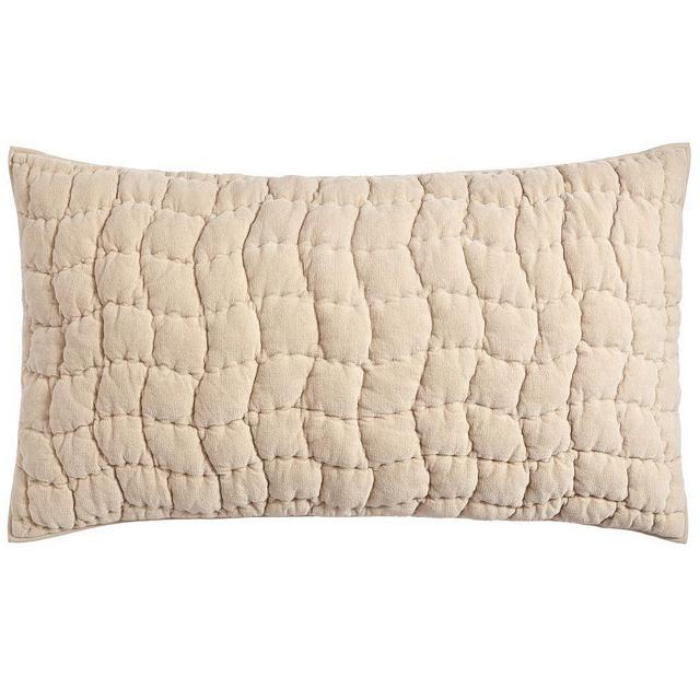 Cozy Cloud Quilted Sham, King, Oatmeal
