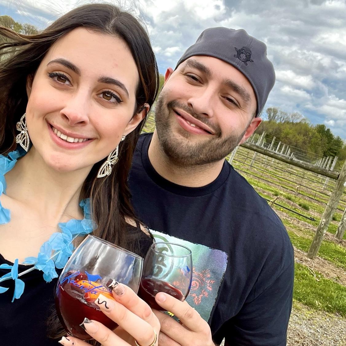 Us at Laurita Winery, same place we took our first photo together, on our 6-month anniversary