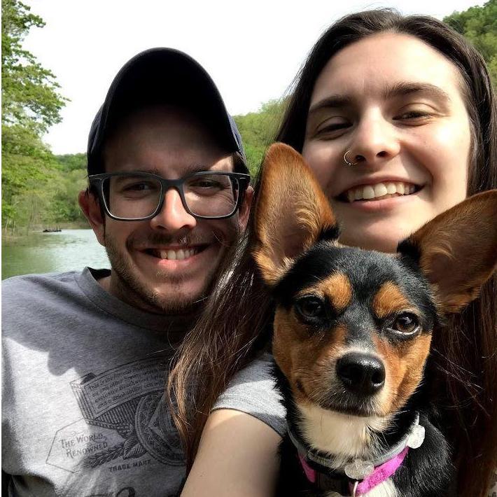 Family pic with Stevie | Beaver Lake, AR | 2020