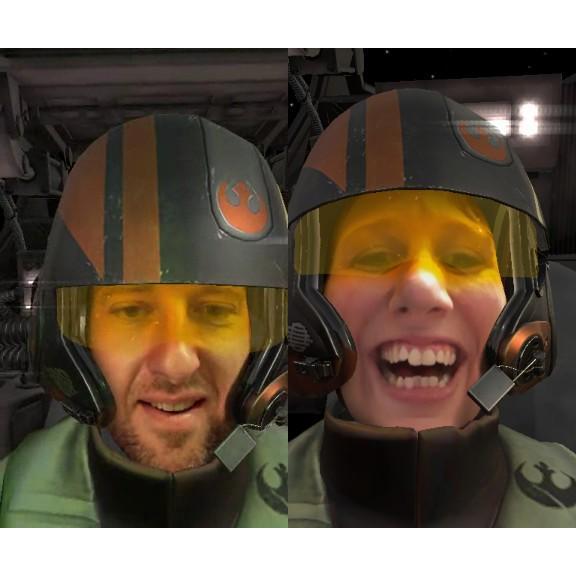 Star Wars background on video chat while I was on vacation.