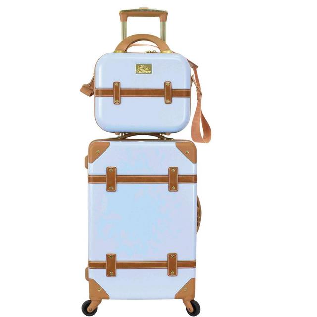 Chariot Travelware Gatsby 2pc Luggage Set - Ice Blue