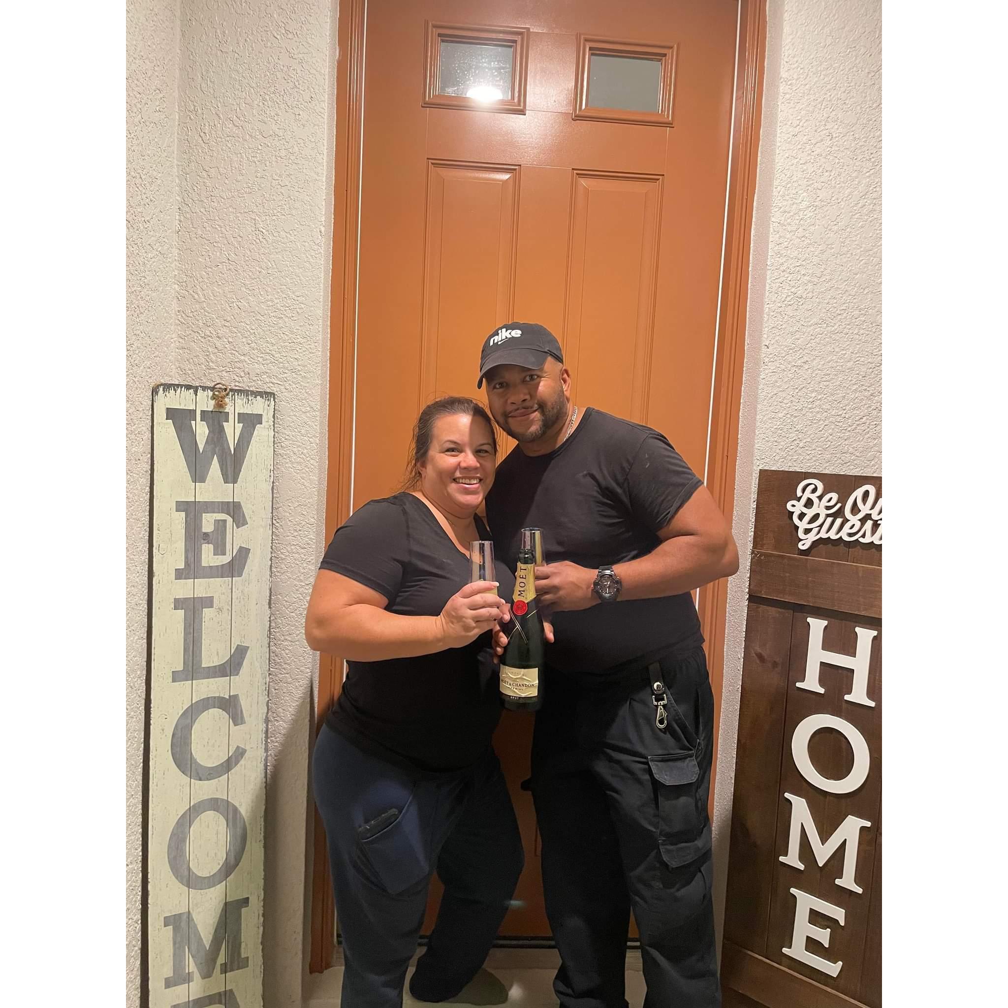 Welcome to our first home together!