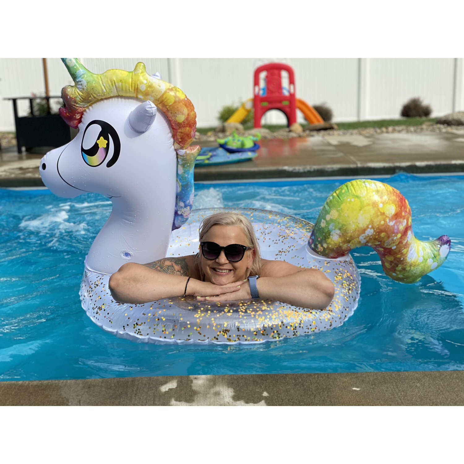 Since we are both water signs, we spend a lot of time poolside.