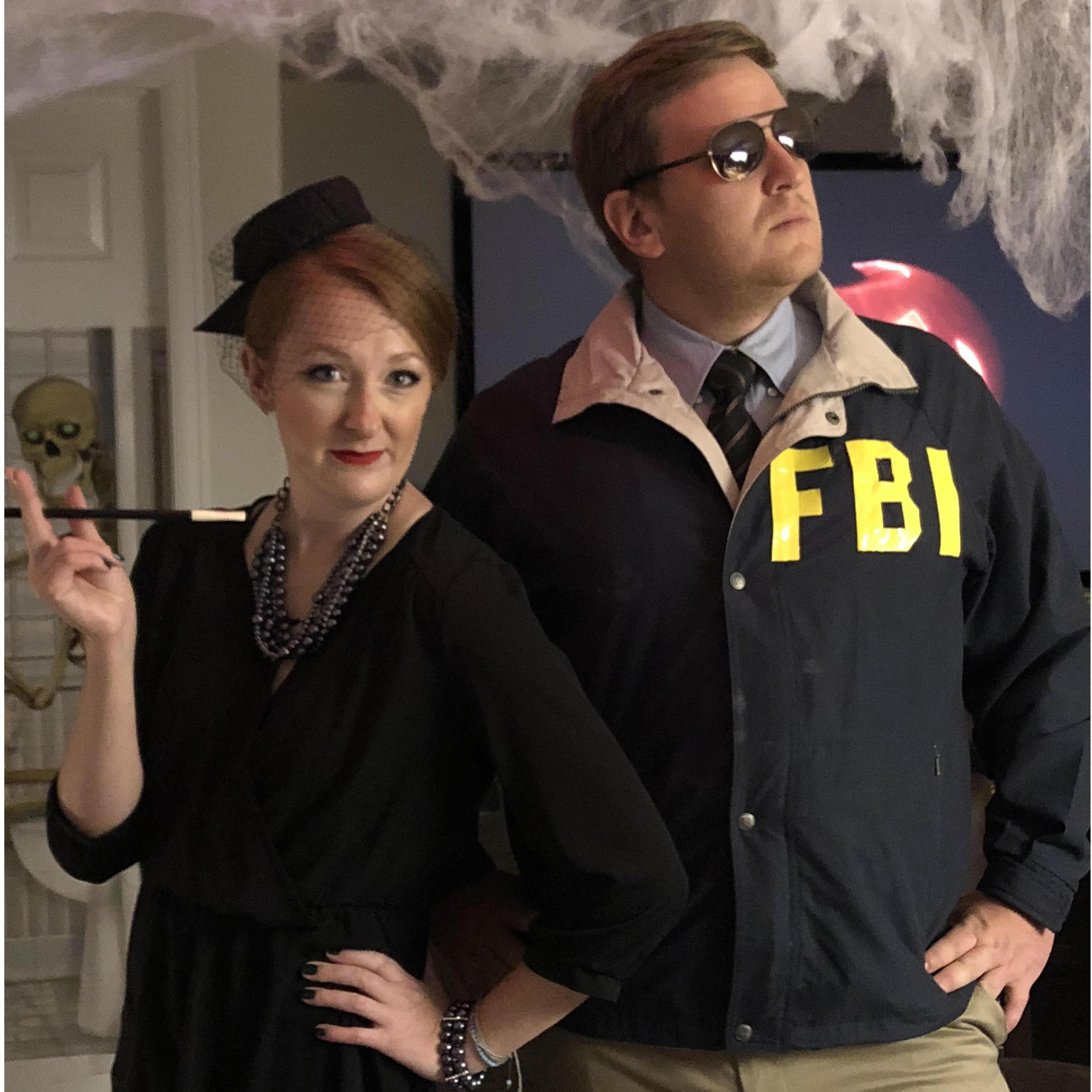 I don't think either of us thought we would be "couple's costume" people, but Bill is the Burt Maklin to Erin's Janet Snakehole (See Parks & Rec for reference)