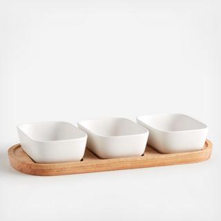 Oven-to-Table Oval Serving Bowls with Oval Platter