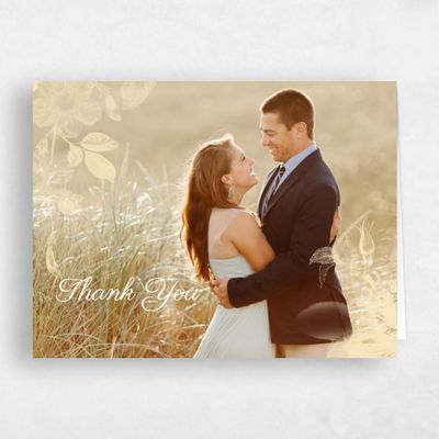 White Greenery Wedding Thank You - Heaven