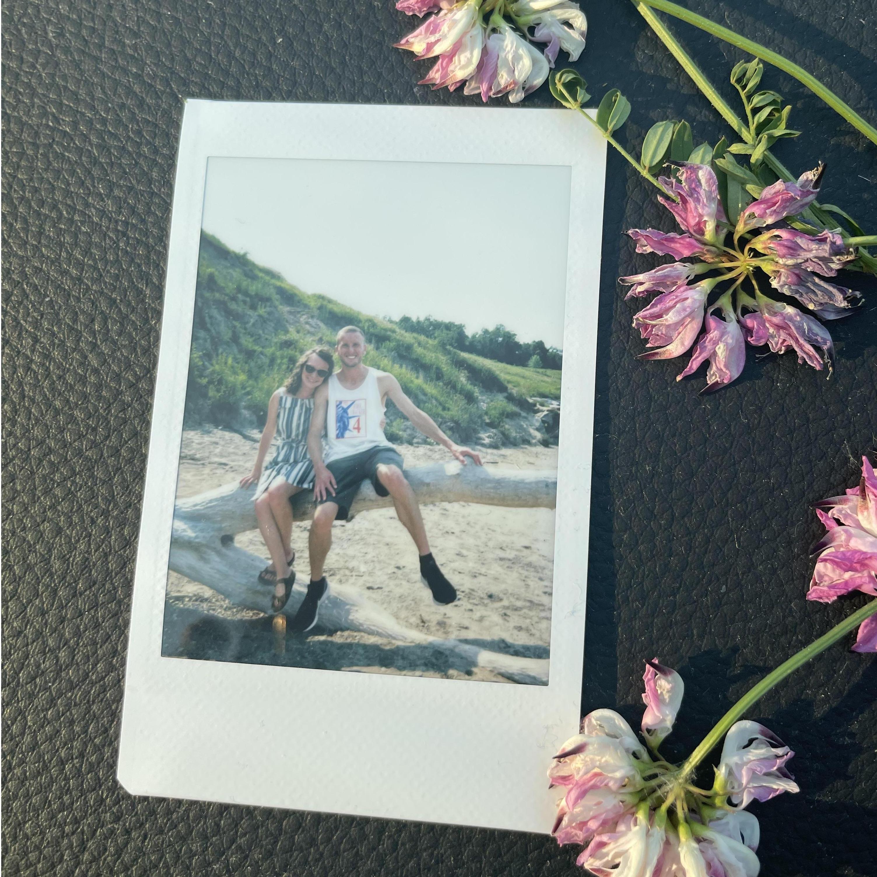 A Polaroid from an afternoon at the beach