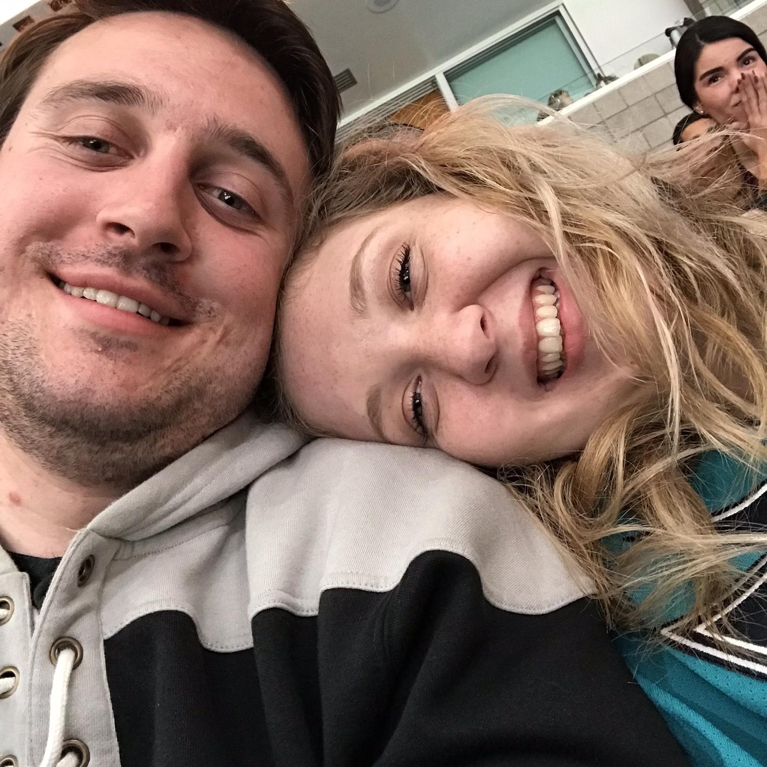 Brad & Amber Dawn at a Knights vs. Sharks Game, 2019