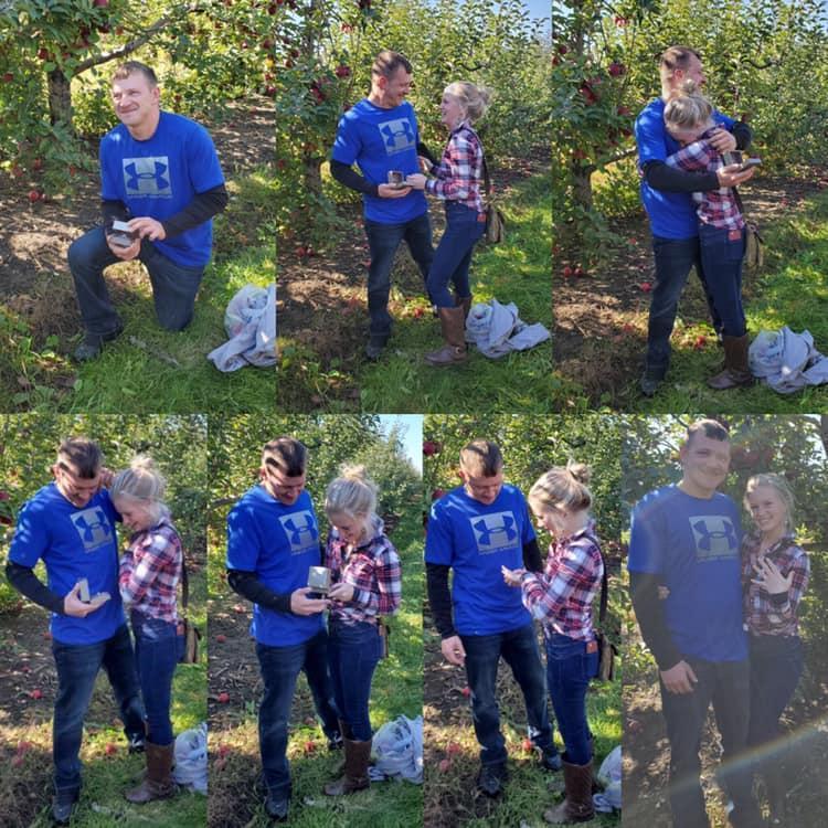 He proposed blakes apple picking