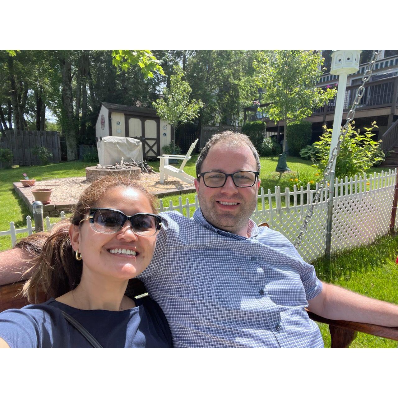 Our first weekend getaway was in the Poconos