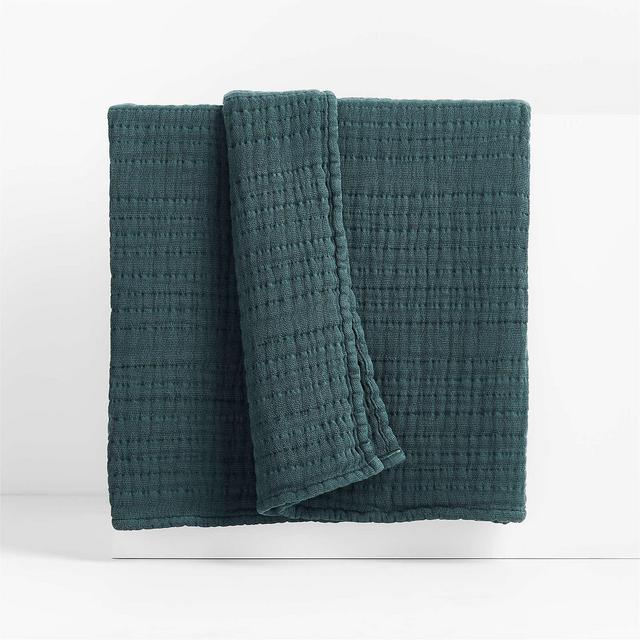 Solid Gauze 70"x55" Sea Green Throw Blanket