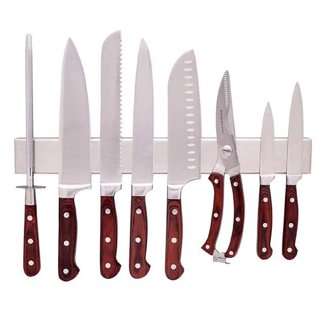 Kitchen Knife Magnetic Holder - Powerful Stainless Steel Magnet Kitchen Knife Strip - 16 Inches