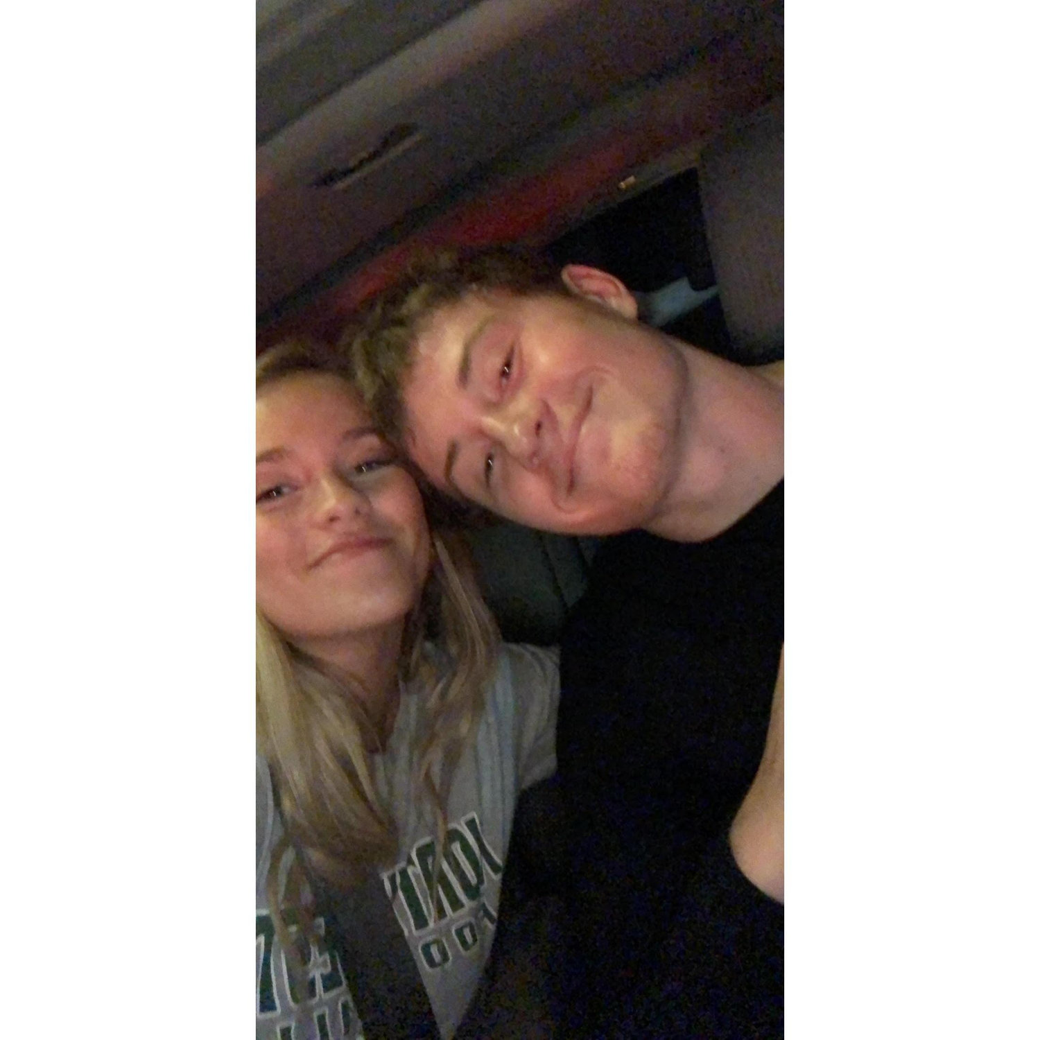 Gunnar and Taylor's first picture taken together! They were hanging out for the first time at Sonic in 2019 as "just friends".