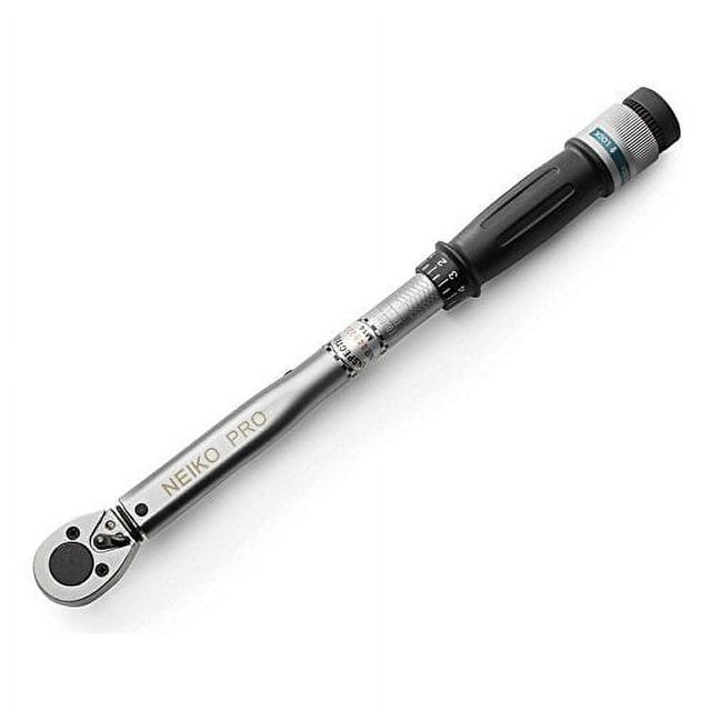 Neiko PRO 03707B 3/8" Torque Wrench, 3/8” Drive SAE, 15-80 Ft-Lb, 14” Length, Adjustable Click Torque Wrench, Chrome Vanadium Cr-V Steel