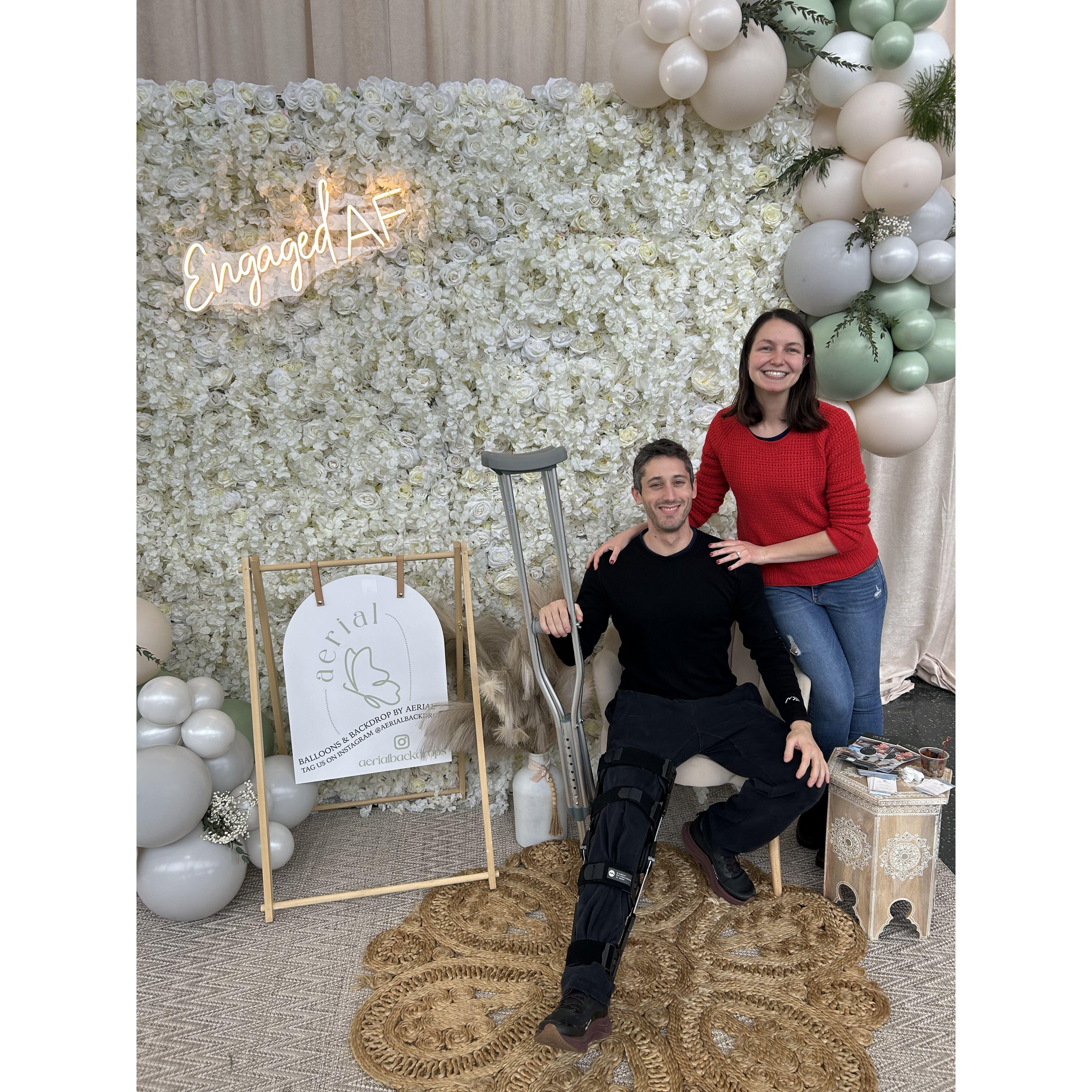 Attending a wedding expo in Madison, Wisconsin (a few days after Philip's knee surgery) - January 2025