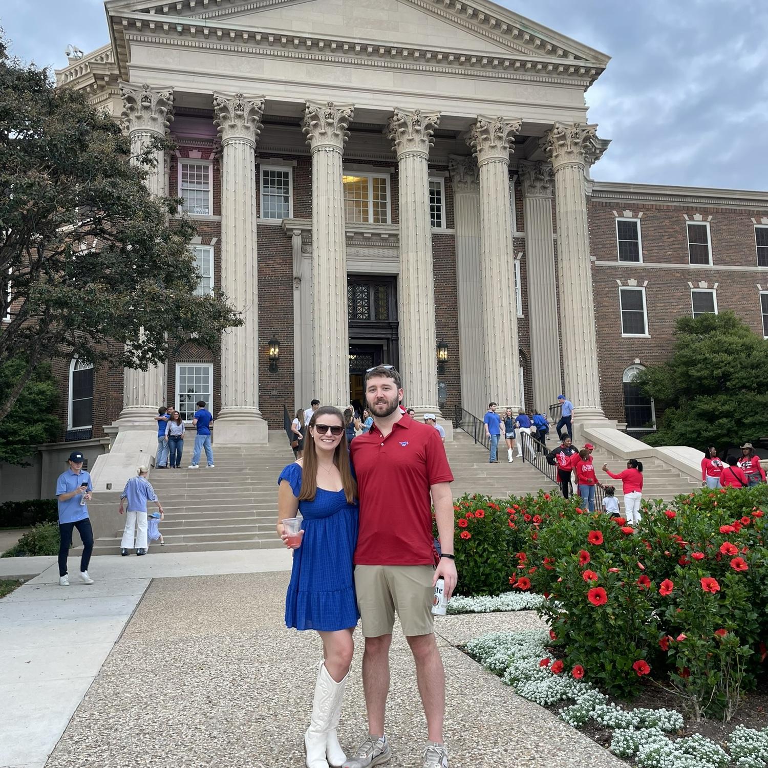 John's first visit to SMU and Dallas for an SMU game, November 2024