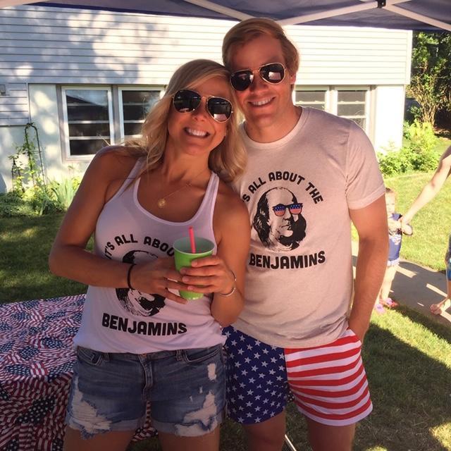 Brad's first 4th of July party in CT.