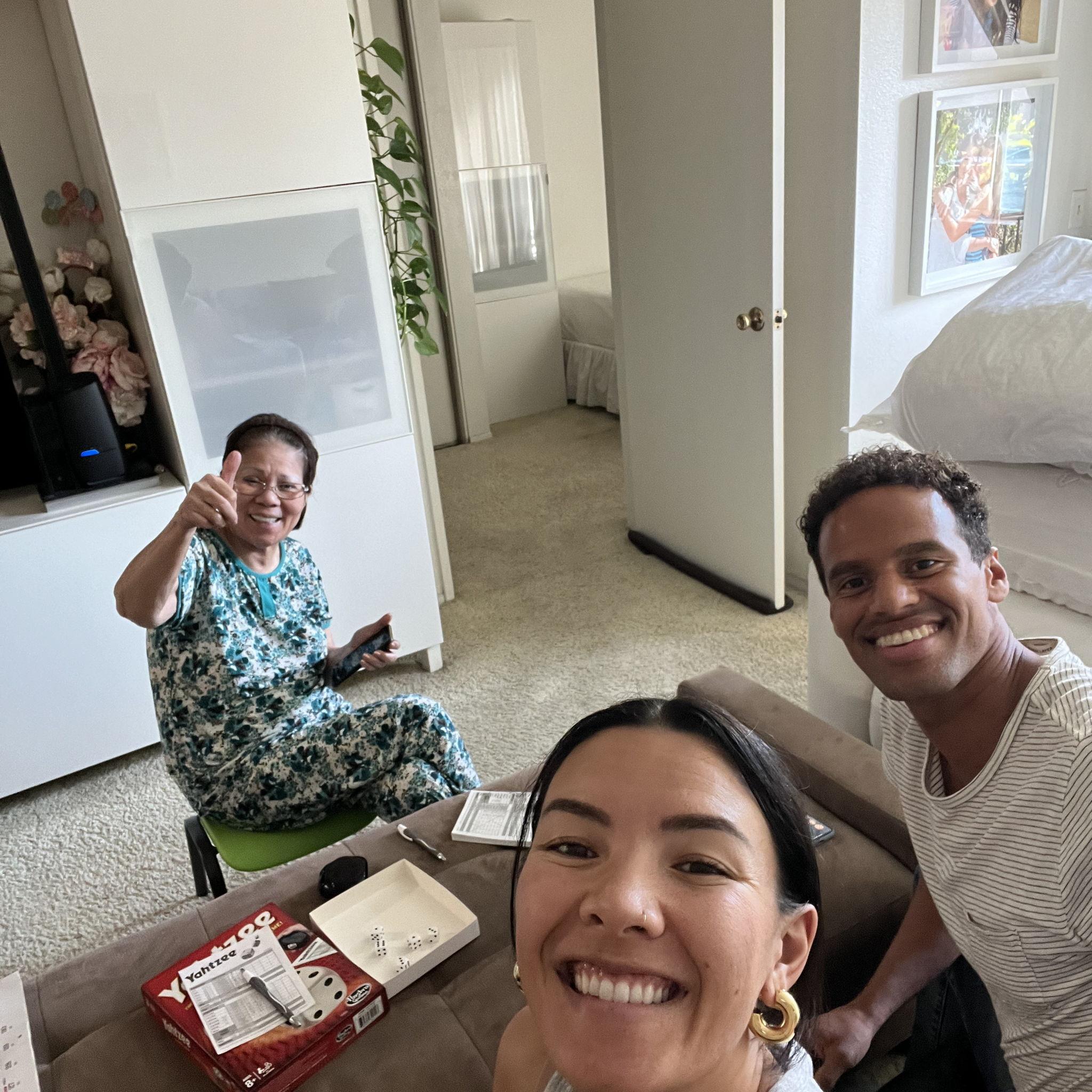 Game night with grandma