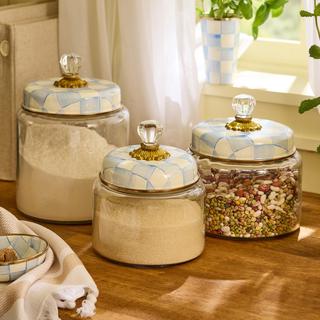 Sky Check Kitchen Canister