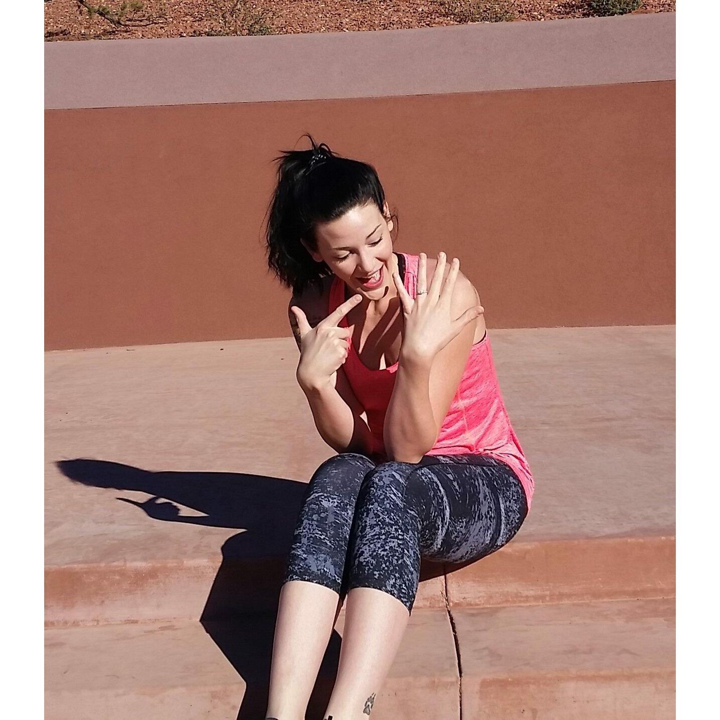 The pure joy of being an engaged woman!