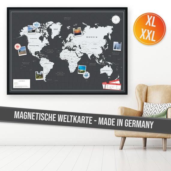 Magnetic Wall World Map