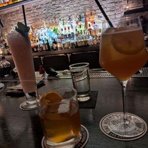 Drinks at the bar!
