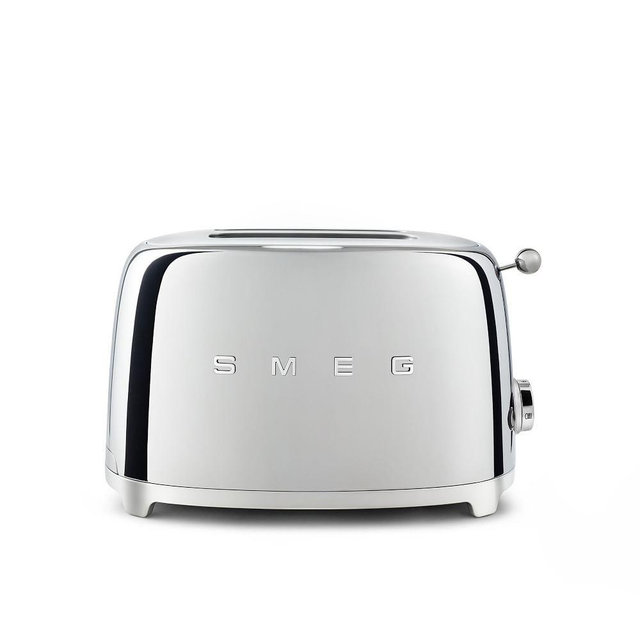 Smeg Toaster, 2 Slice, Chrome
