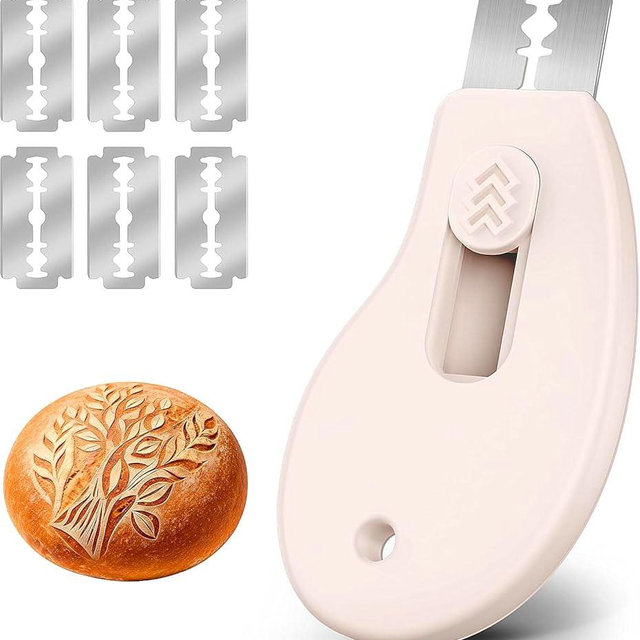 KacNacPro Bread Lame Sourdough Scoring Tool, Extractable & Magnetic Bread Scoring Tool, Bread Scoring Knife for Sourdough Bread Baking, Bread Scorer Tool with 5 Replaceable Razor Blades