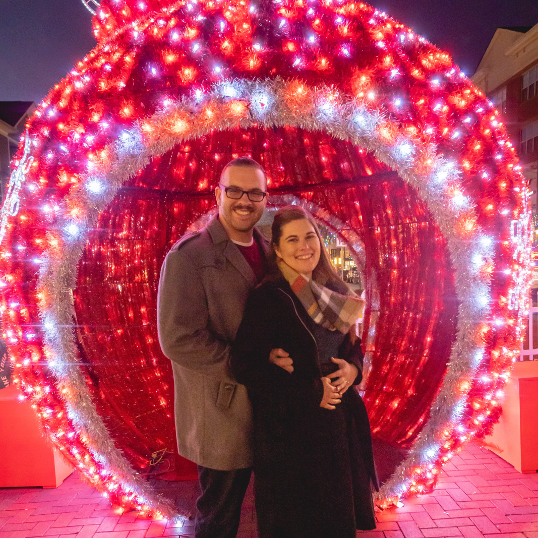 Some Christmas scenery we were able to take advantage of for our pictures.