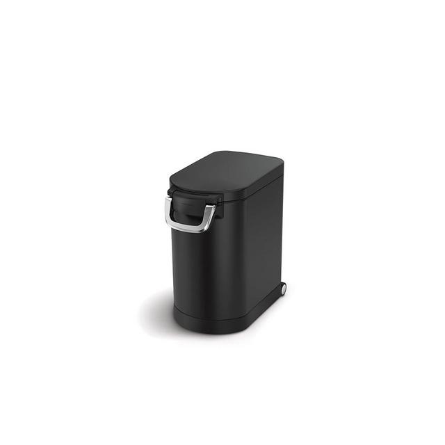 simplehuman CW2110 Pet Food Storage Container, Medium, Matte Black