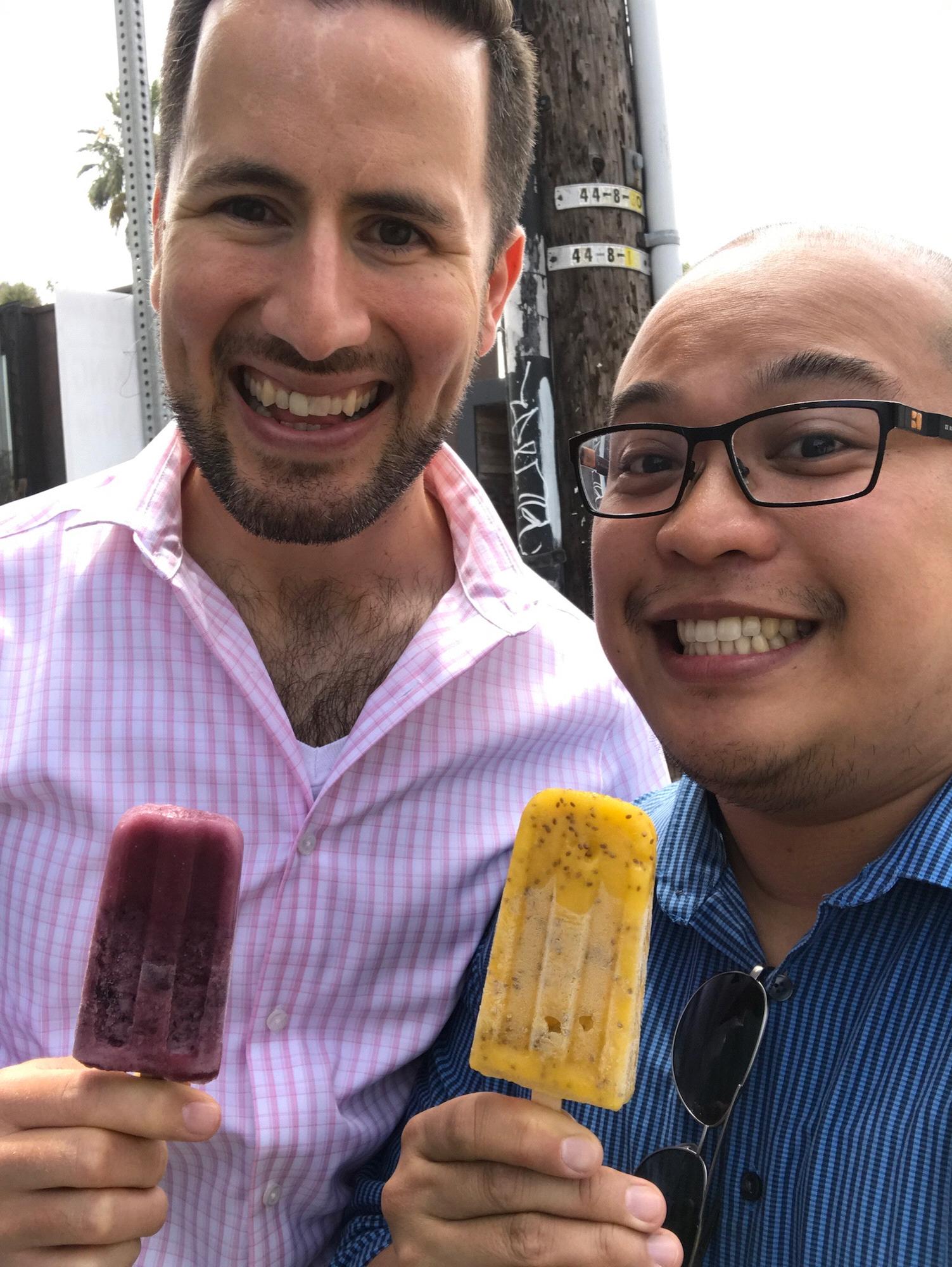 Fancy popsicles at Jenn Doyle and Alvin Kwong's wedding. Los Angeles, CA.