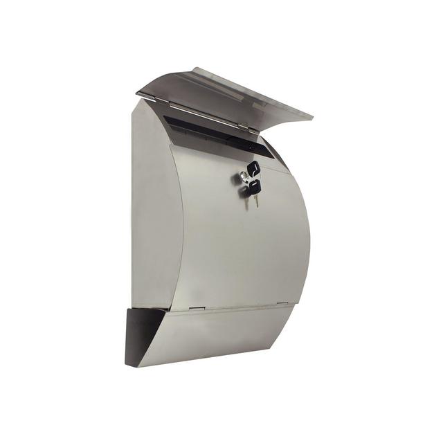 ALEKO USMB-04 Wall Mounted Mail Box with Retrieval Door Newspaper Compartment and 2 Keys